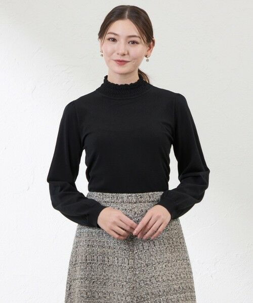 AMACA / アマカ ニット・セーター | ライトバルキーシャーリングニット(ネイビー3)