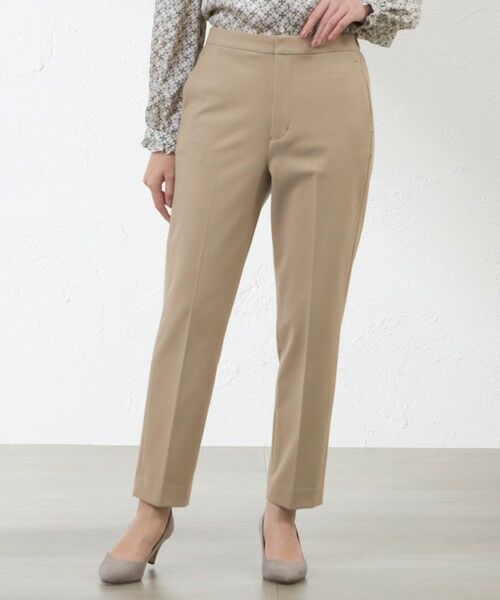 AMACA/アマカ ニューライジングストレッチテーパードパンツ ベージュ1 40