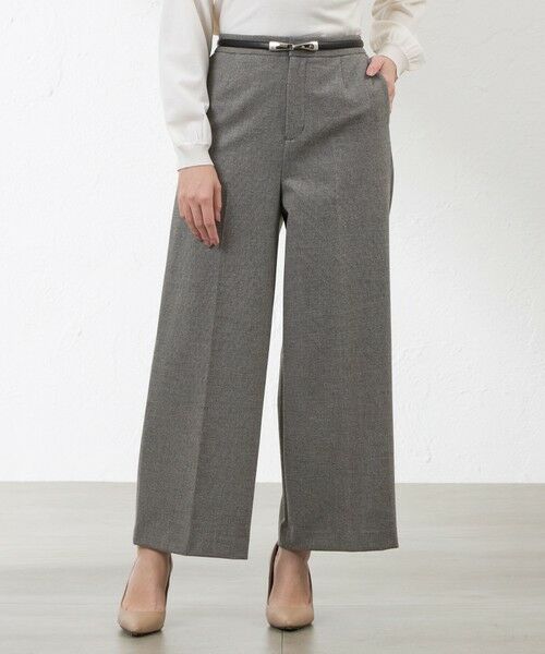 AMACA/アマカ ニューライジングストレッチセミワイドパンツ ベージュ3 38