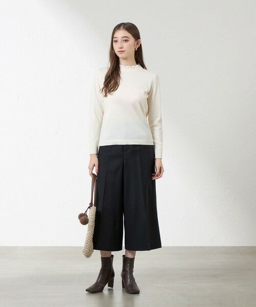 AMACA / アマカ その他パンツ | ソフトクリアウールワイドクロップパンツ | 詳細1
