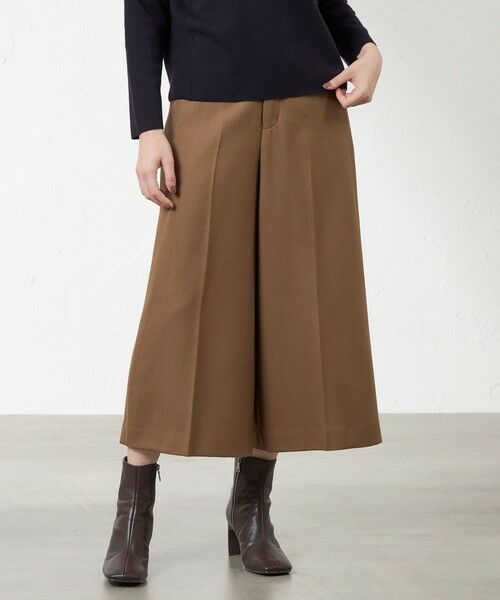 AMACA / アマカ その他パンツ | ソフトクリアウールワイドクロップパンツ(ベージュ7)