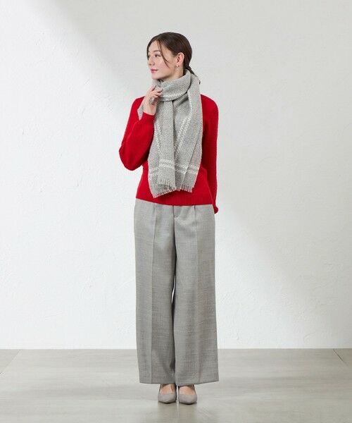 AMACA / アマカ マフラー・ショール・スヌード・ストール | バスケット織りマフラー | 詳細1