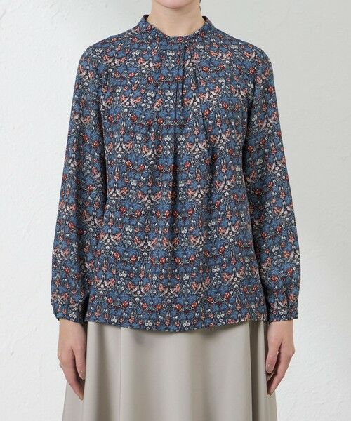 AMACA / アマカ シャツ・ブラウス | 【LIBERTY】Vine Thief バックサテンジョーゼットブラウス | 詳細4