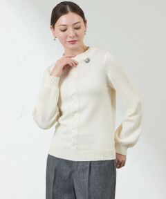 AMACA / アマカ ニット・セーター | ウォッシャブルウールケーブルニット