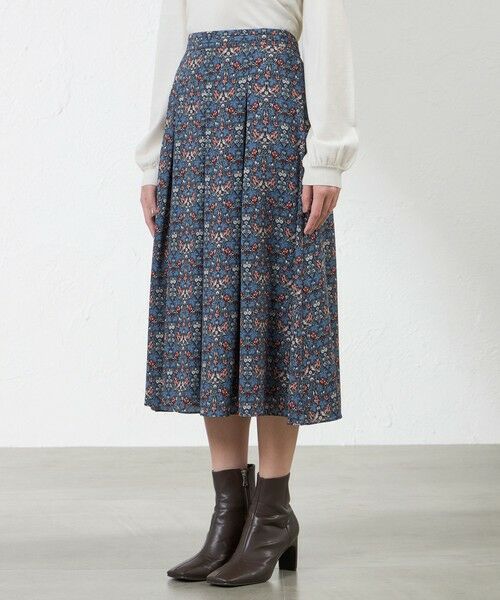 AMACA / アマカ ロング・マキシ丈スカート | 【LIBERTY】Vine Thief バックサテンジョーゼットスカート | 詳細7