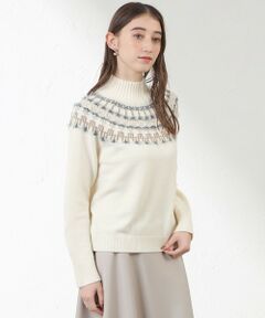 AMACA / アマカ ニット・セーター | ジャカード求心ニット