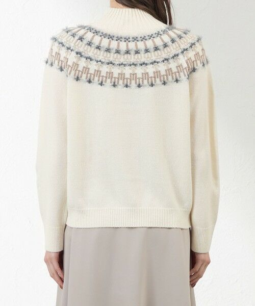 AMACA / アマカ ニット・セーター | ジャカード求心ニット | 詳細5
