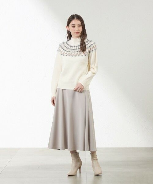 AMACA / アマカ ニット・セーター | ジャカード求心ニット | 詳細1