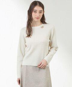 AMACA / アマカ ニット・セーター | ラメケーブルニット