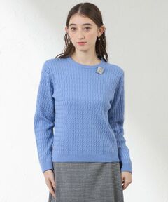 AMACA / アマカ ニット・セーター | ラメケーブルニット
