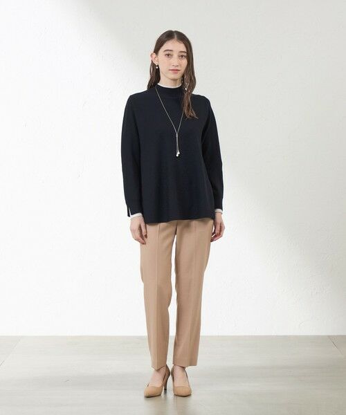 AMACA / アマカ ニット・セーター | バイカラーラインチュニックニット | 詳細3