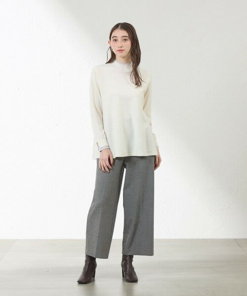 AMACA / アマカ ニット・セーター | バイカラーラインチュニックニット | 詳細1