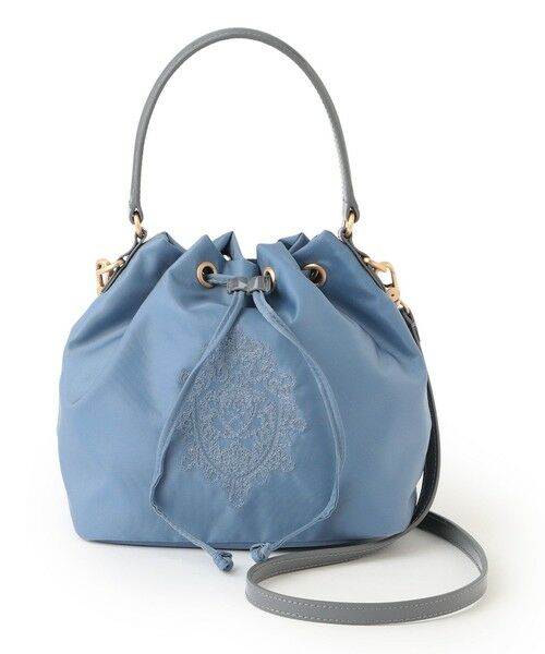 AMACA / アマカ メッセンジャーバッグ・ウエストポーチ | DAVISドローストリングバッグ（ブルー3）