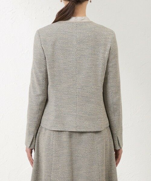 AMACA / アマカ ノーカラージャケット | インレイツイードジャケット | 詳細6