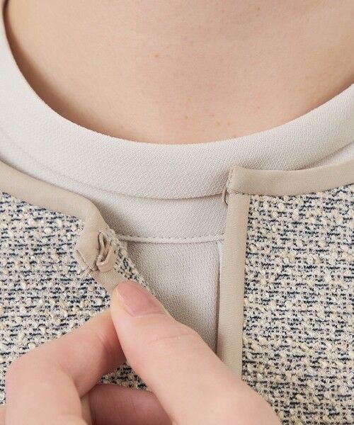 AMACA / アマカ ノーカラージャケット | インレイツイードジャケット | 詳細8