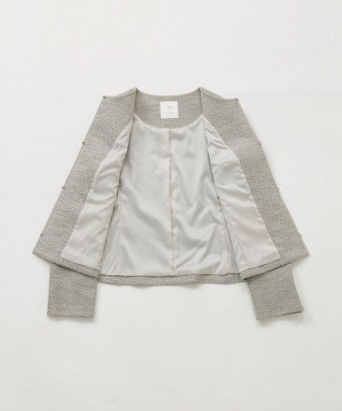 AMACA / アマカ ノーカラージャケット | インレイツイードジャケット | 詳細11