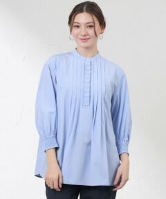 AMACA / アマカ シャツ・ブラウス | バンブークロスタックフリルブラウス