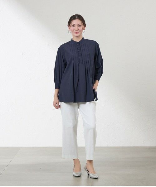 AMACA / アマカ シャツ・ブラウス | バンブークロスタックフリルブラウス | 詳細3