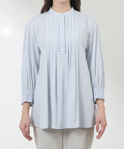 AMACA / アマカ シャツ・ブラウス | バンブークロスタックフリルブラウス | 詳細4