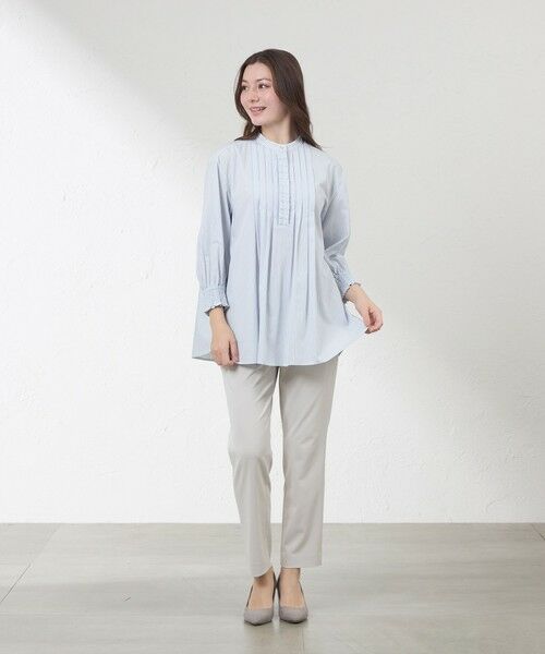 AMACA / アマカ シャツ・ブラウス | バンブークロスタックフリルブラウス | 詳細2