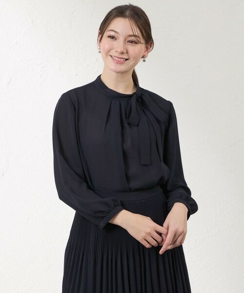 AMACA / アマカ シャツ・ブラウス | 2WAYカルゼボウタイブラウス（ネイビー3）