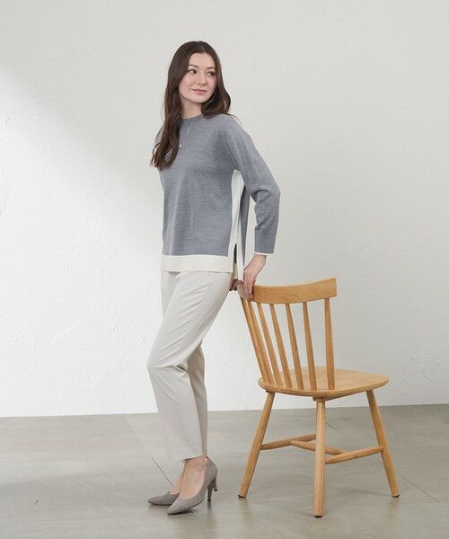 AMACA / アマカ ニット・セーター | カラーブロッキングニット | 詳細3