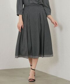 AMACA / アマカ ロング・マキシ丈スカート | 幾何プリントタックスカート