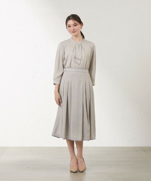 AMACA / アマカ ロング・マキシ丈スカート | 幾何プリントタックスカート | 詳細2