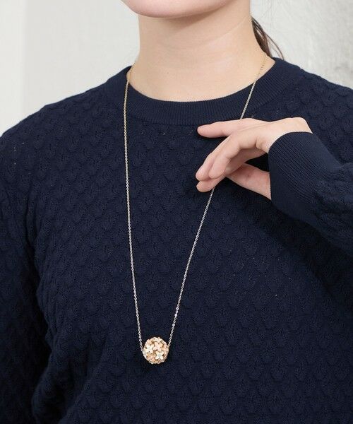 AMACA / アマカ ネックレス・ペンダント・チョーカー | フラワーボールネックレス（ホワイト）