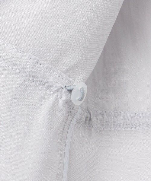 AMACA / アマカ ノーカラージャケット | ナチュラルドライオーガンジー ノーカラー羽織シャツ | 詳細9