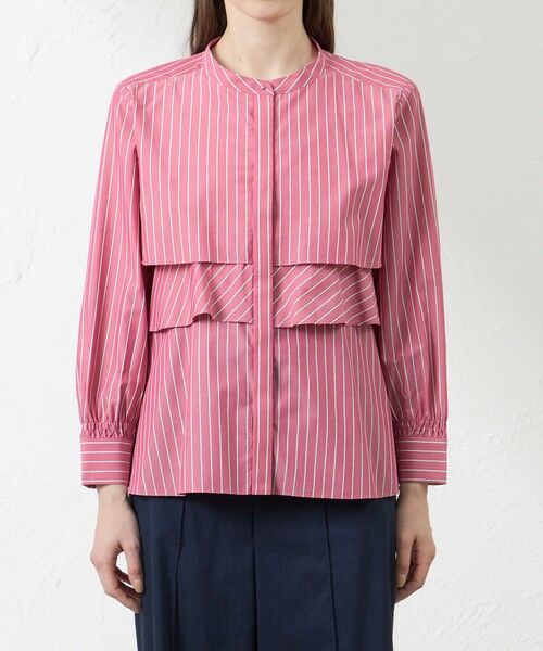 AMACA / アマカ シャツ・ブラウス | バンブーストライプ フレアブラウス | 詳細3