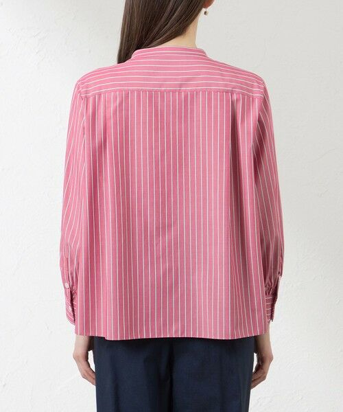 AMACA / アマカ シャツ・ブラウス | バンブーストライプ フレアブラウス | 詳細5