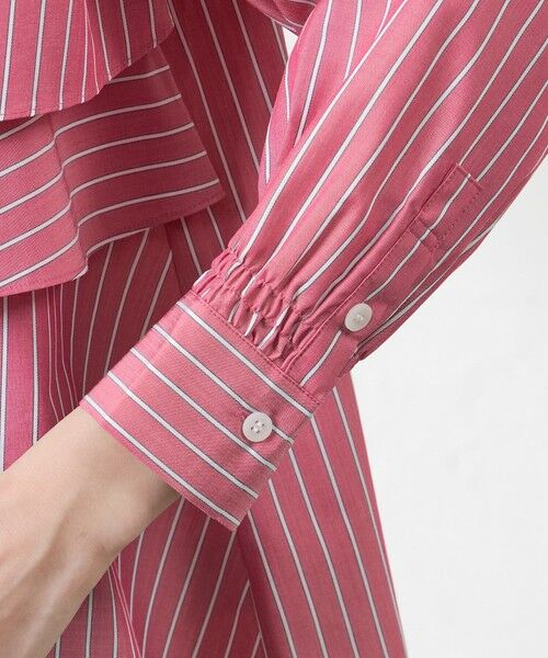 AMACA / アマカ シャツ・ブラウス | バンブーストライプ フレアブラウス | 詳細6