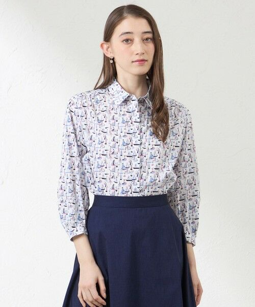 AMACA / アマカ シャツ・ブラウス | 【LIBERTY】Deben タナローンブラウス（オフホワイト1）