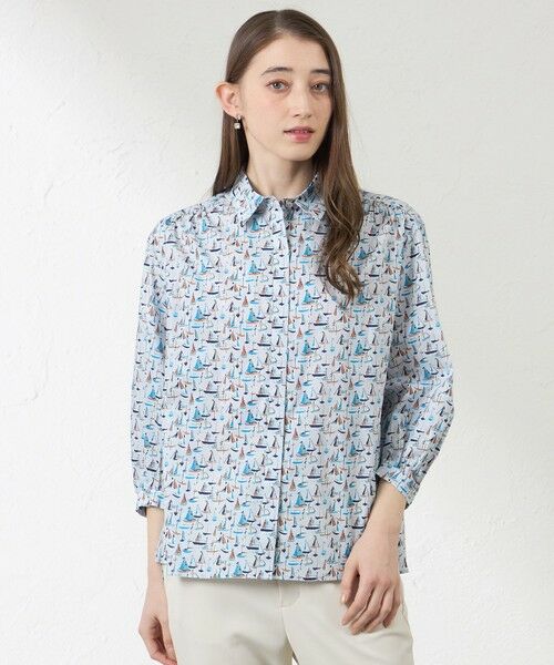 AMACA / アマカ シャツ・ブラウス | 【LIBERTY】Deben タナローンブラウス（グレー3）