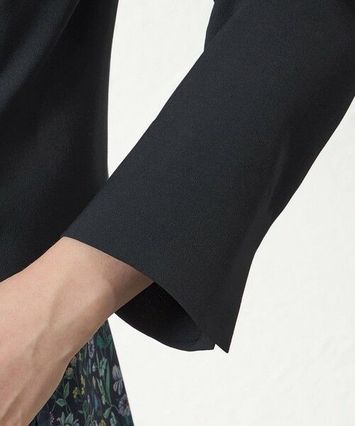 AMACA / アマカ ノーカラージャケット | リネンライク キーネックジャケット | 詳細6