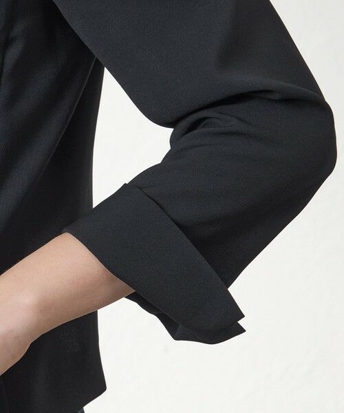 AMACA / アマカ ノーカラージャケット | リネンライク キーネックジャケット | 詳細7