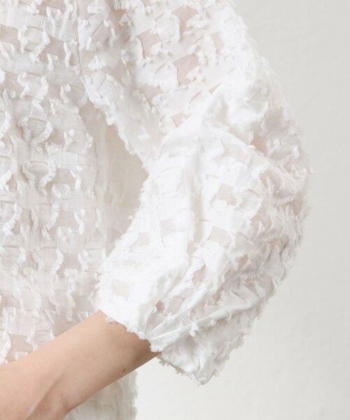 AMACA / アマカ ノーカラージャケット | ジオメトリックジャカード ジャケット | 詳細7