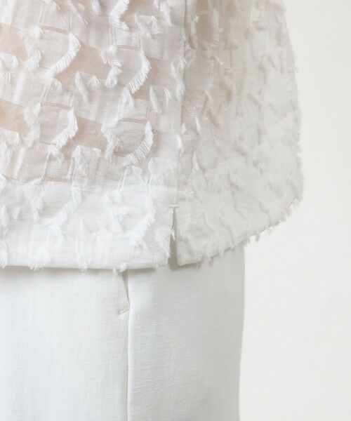 AMACA / アマカ ノーカラージャケット | ジオメトリックジャカード ジャケット | 詳細8