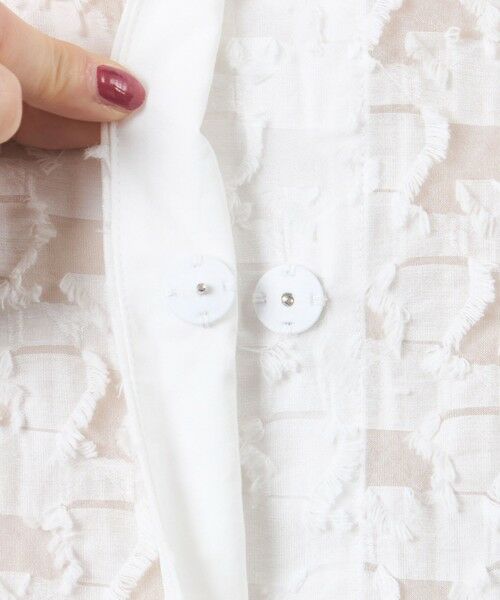 AMACA / アマカ ノーカラージャケット | ジオメトリックジャカード ジャケット | 詳細9