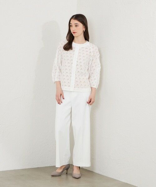 AMACA / アマカ ノーカラージャケット | ジオメトリックジャカード ジャケット | 詳細2