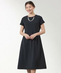 AMACA / アマカ ロング・マキシ丈ワンピース | リネンライク フィットアンドフレアワンピース