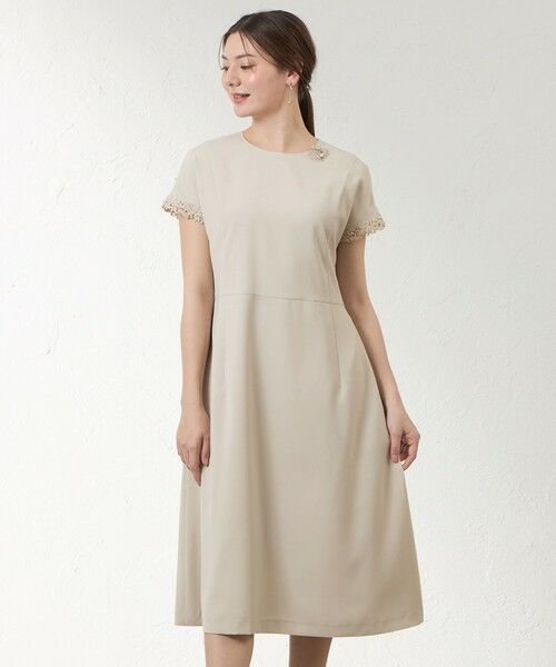 AMACA / アマカ ロング・マキシ丈ワンピース | リネンライク フィットアンドフレアワンピース | 詳細1