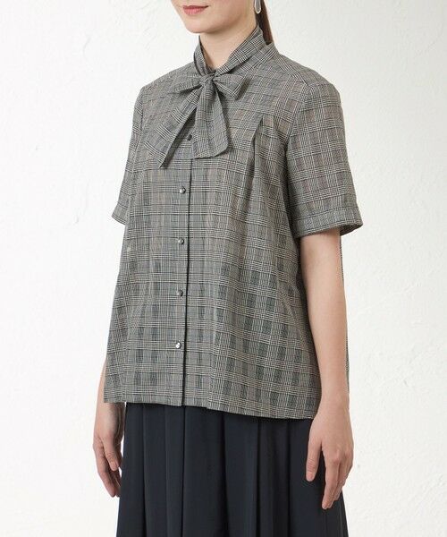 AMACA / アマカ シャツ・ブラウス | シズルチェック ボウタイブラウス | 詳細3