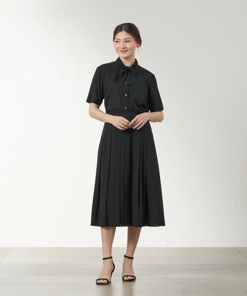 AMACA / アマカ シャツ・ブラウス | 【接触冷感･防シワ】シアーボイル ボウタイブラウス | 詳細1