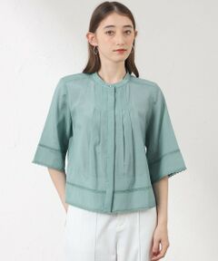 AMACA / アマカ シャツ・ブラウス | 【接触冷感】シルキーローン スタンドカラーブラウス
