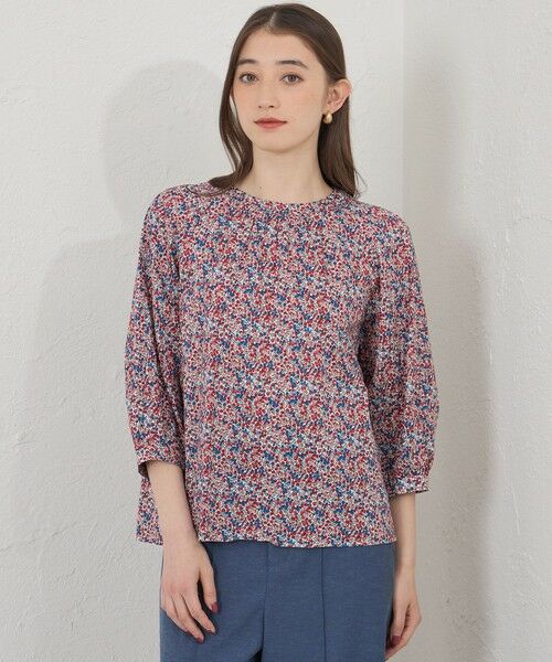 AMACA / アマカ シャツ・ブラウス | 【LIBERTY】【AMACA Marche】プルオーバーブラウス（レッド1）