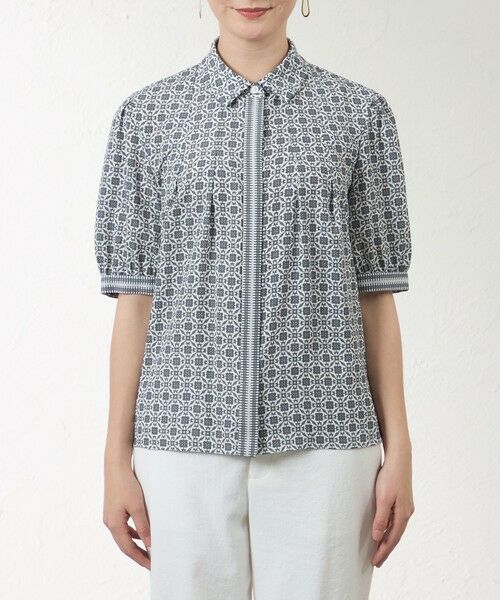 AMACA / アマカ シャツ・ブラウス | ダイヤプリント ブラウス | 詳細4