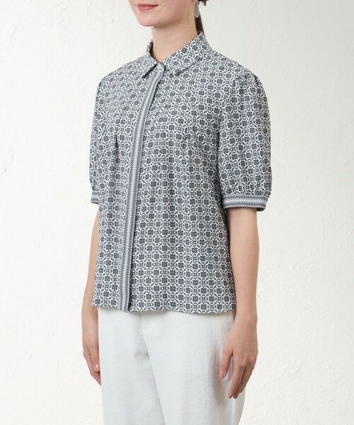 AMACA / アマカ シャツ・ブラウス | ダイヤプリント ブラウス | 詳細5