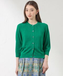 AMACA / アマカ ニット・セーター | ペーパーニット クルーネックカーディガン